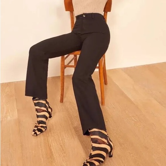 Reformation Marine Jeans in Black Size 26 - Picture 2 of 16